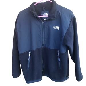 North Face Youth Full Zip Fleece Jacket Black Size XL